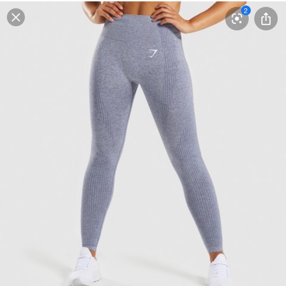 Gymshark viral seamless leggings in steel blue